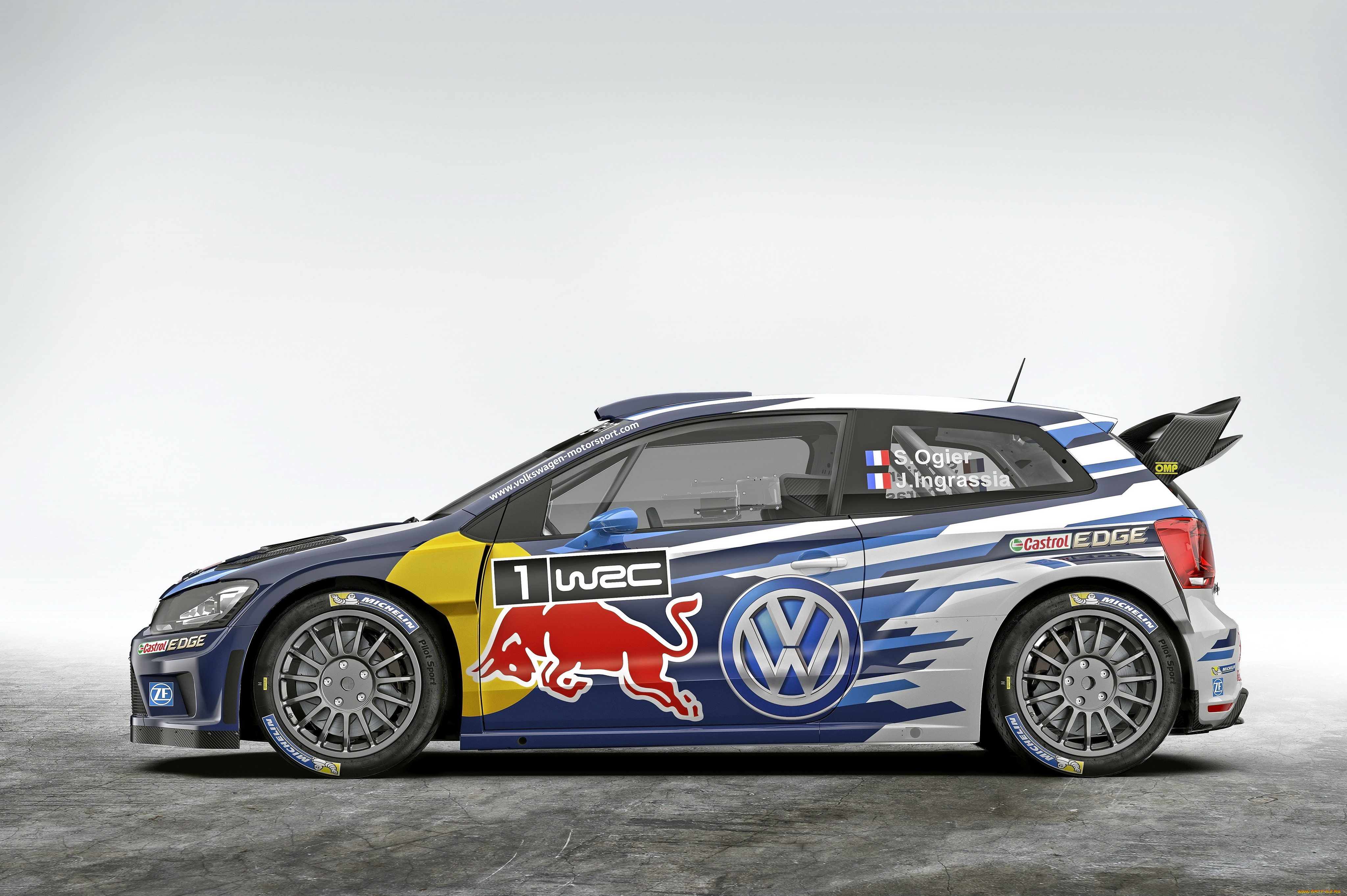 , volkswagen, 2015, r, wrc, typ, 6r, polo